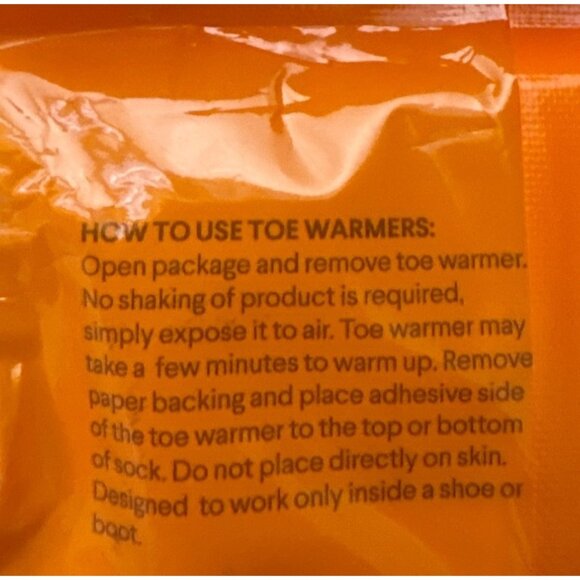 Hot Paws Toe Warmers 3 Packaages 18 Pairs - Up To 6 Hours Heat Expires 2025 - Picture 4 of 4